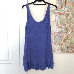 twelfth street by cynthia vincent blue silk dress